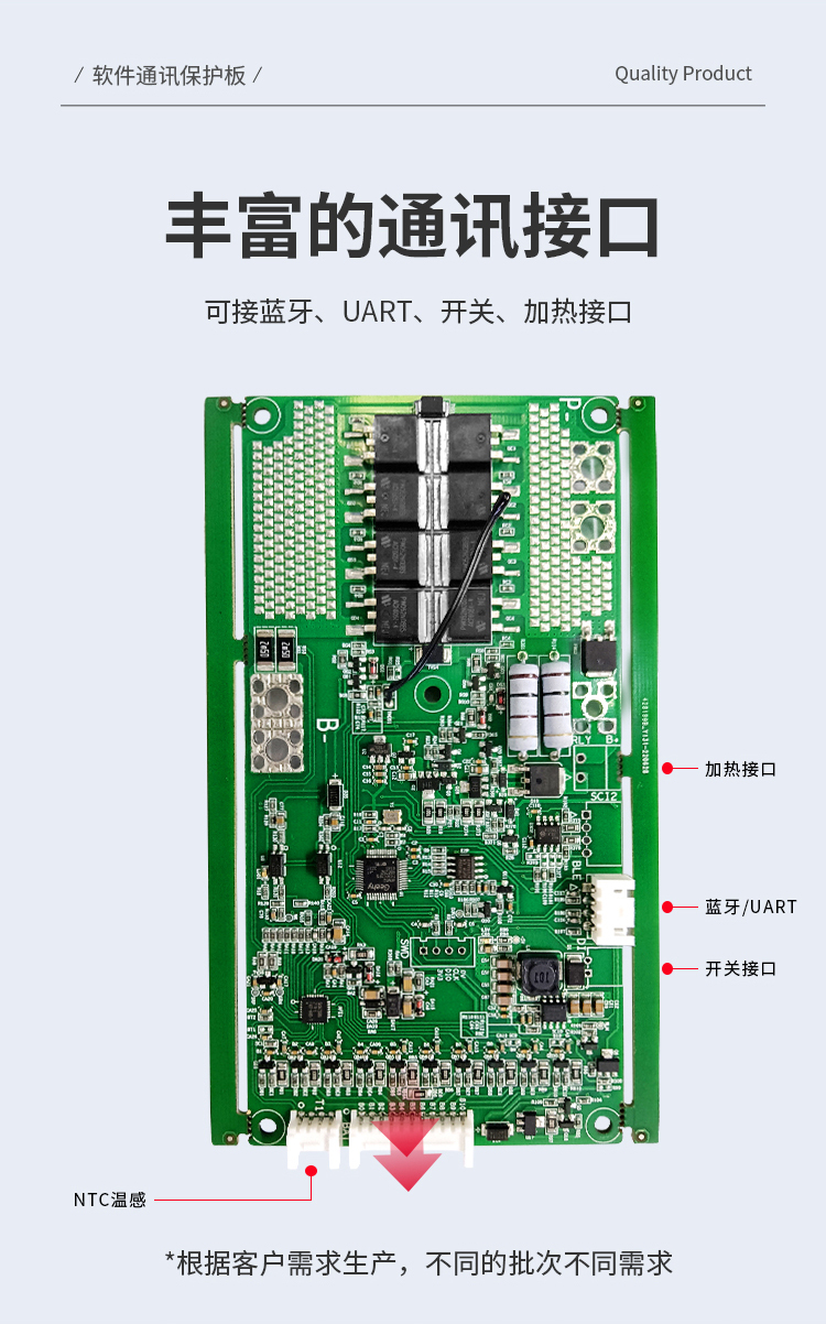 HS-012 4串30A智能通讯BMS保护板(图1)